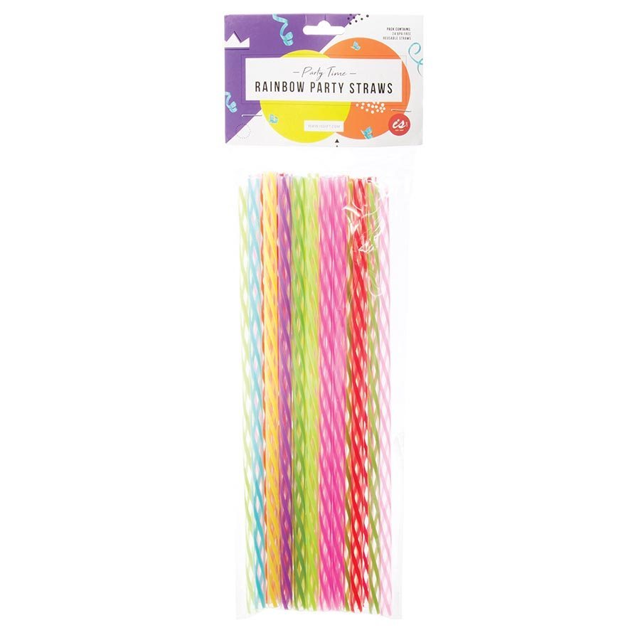 IS GIFT: Rainbow Reuseable Party Straws image