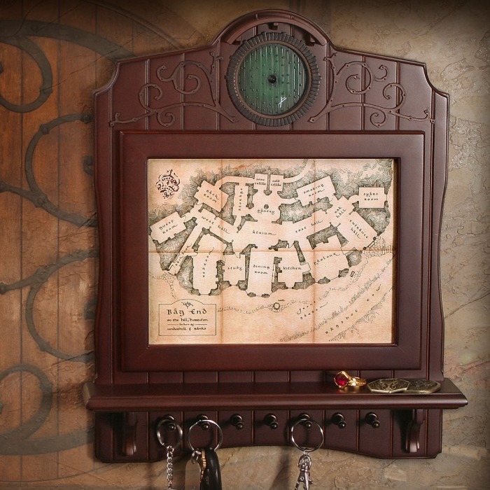 Hobbit - Bag End Map Plaque Key Holder