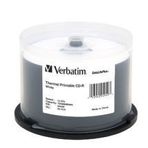 Verbatim CD-R 700MB 50Pk White Thermal 52x Azo image