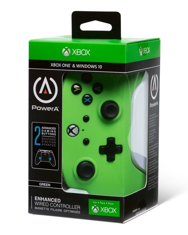 Xbox One Enhanced Wired Controller - Green for Xbox One image