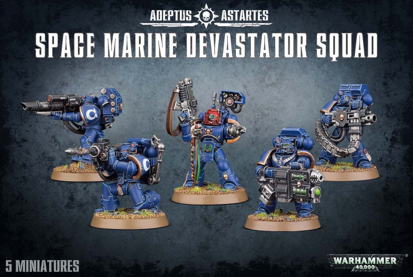 Warhammer 40,000 Space Marine Devastator Squad image