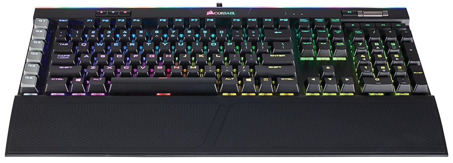 Corsair K95 RGB Platinum Gaming Keyboard (Cherry MX Brown) for PC image