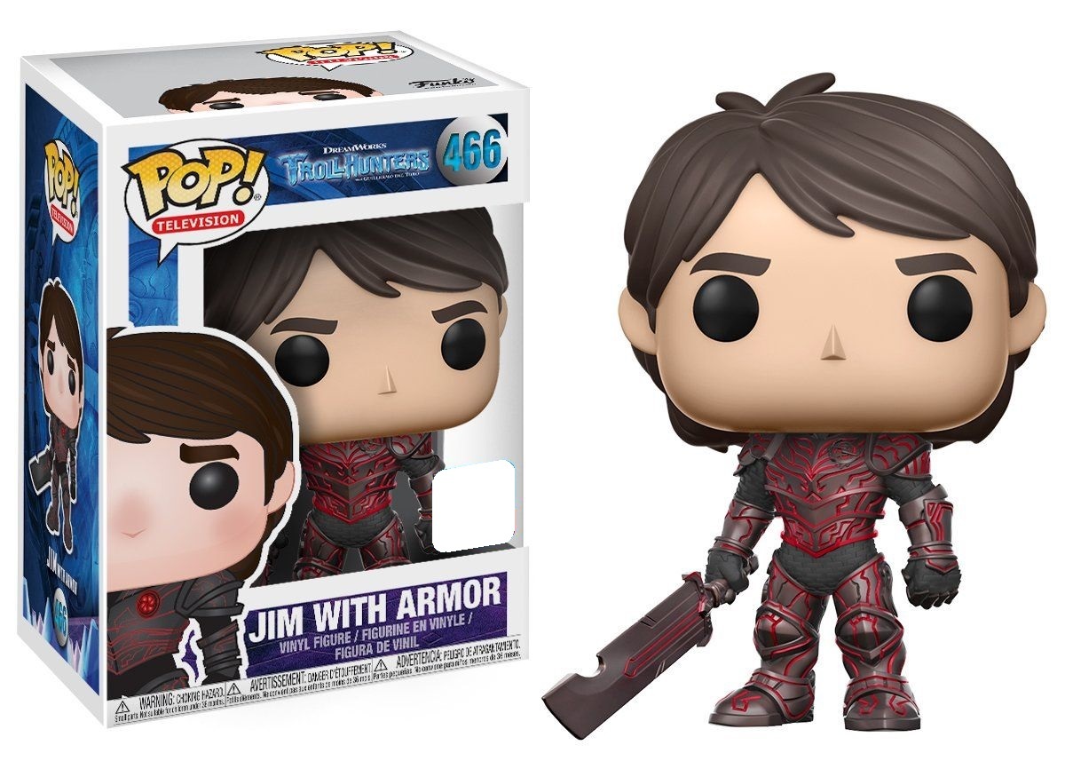 Trollhunters - Jim (Red Armour) Pop! Vinyl Figure (LIMIT - ONE PER CUSTOMER) image