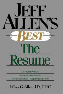 Jeff Allen's Best: The Resumes by Jeffrey G. Allen image