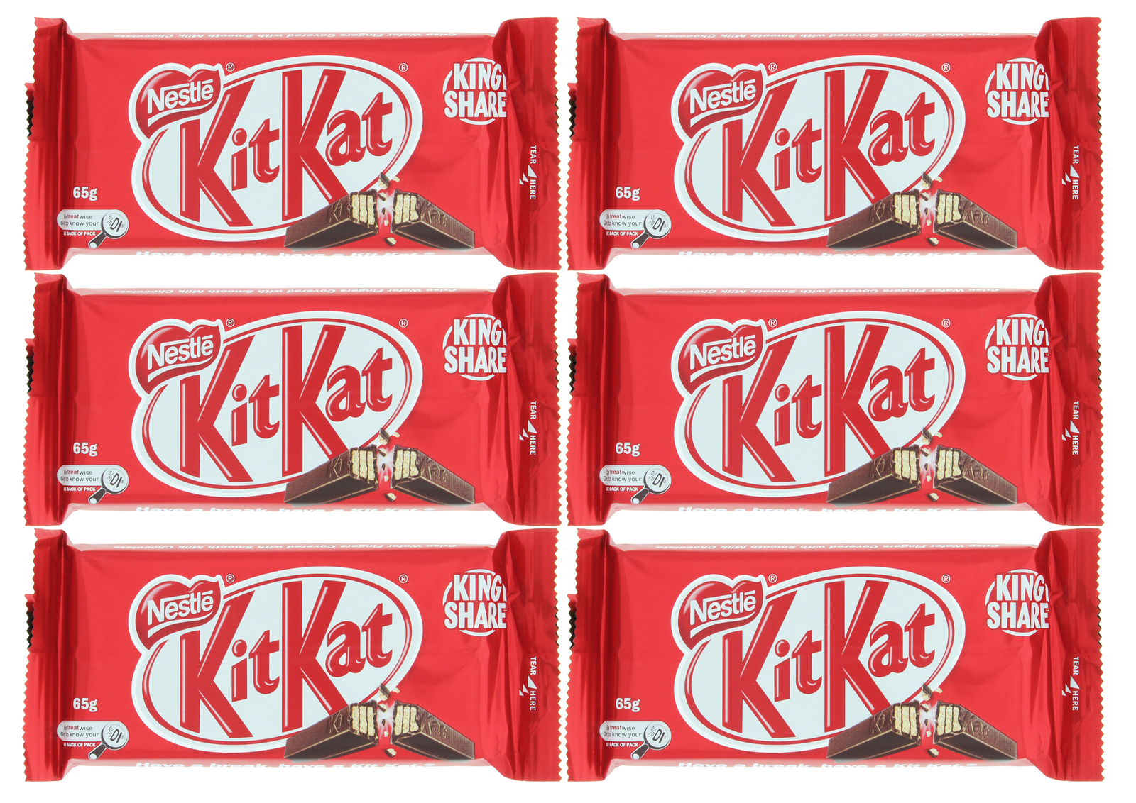 Nestlé Kit Kat King Size 65g (6 pack) at Mighty Ape NZ