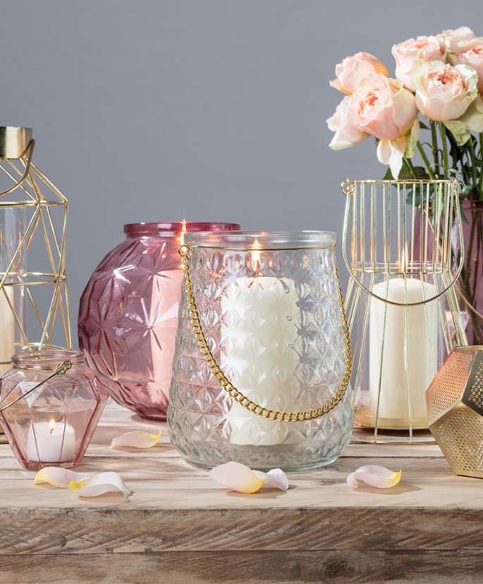 Rose Round Lanterns image