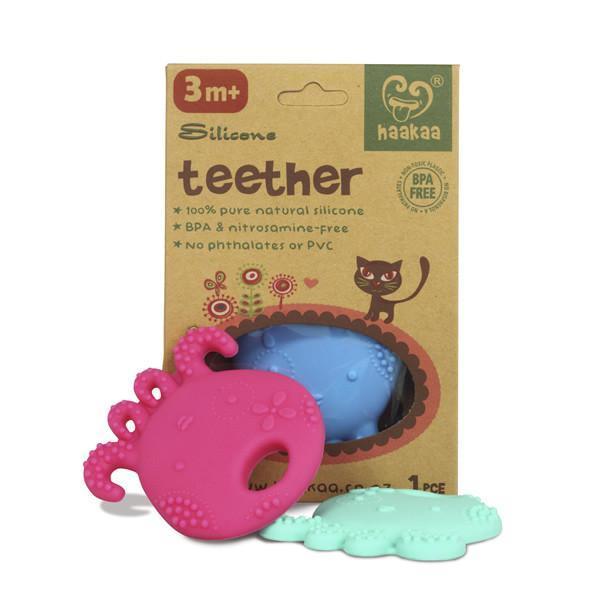Haakaa: Octopus Silicone Teether - Pink image