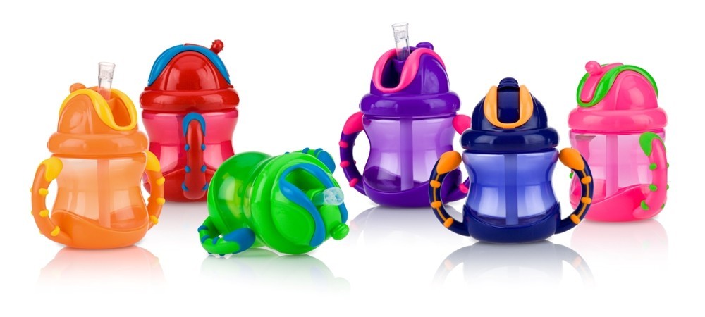 Nuby Flip n' Sip Cup with Handles 240ml image