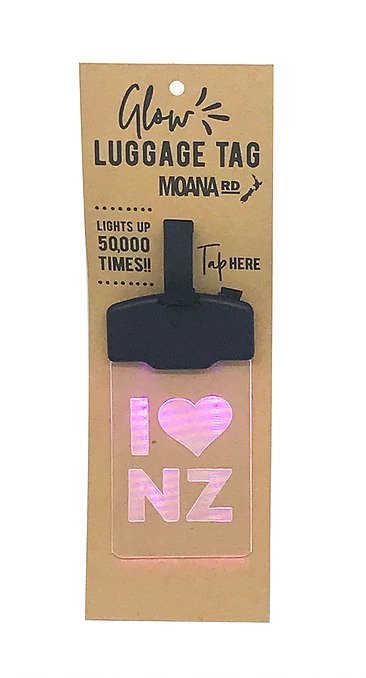 Moana Road: Glow Luggage Tag - I Heart NZ image