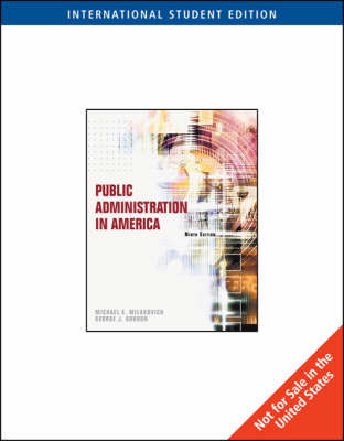 Public Administration in America by Michael E Milakovich image