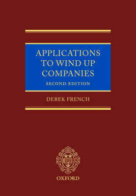 Applications to Wind Up Companies by Derek French image