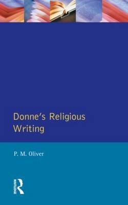 Donne's Religious Writing by P.M. Oliver image