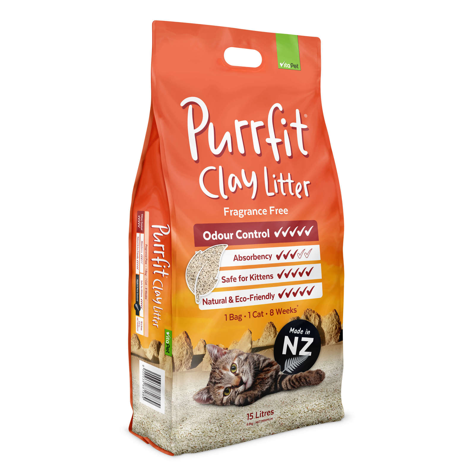 Vitapet: Purrfit Clay Litter (15L) image
