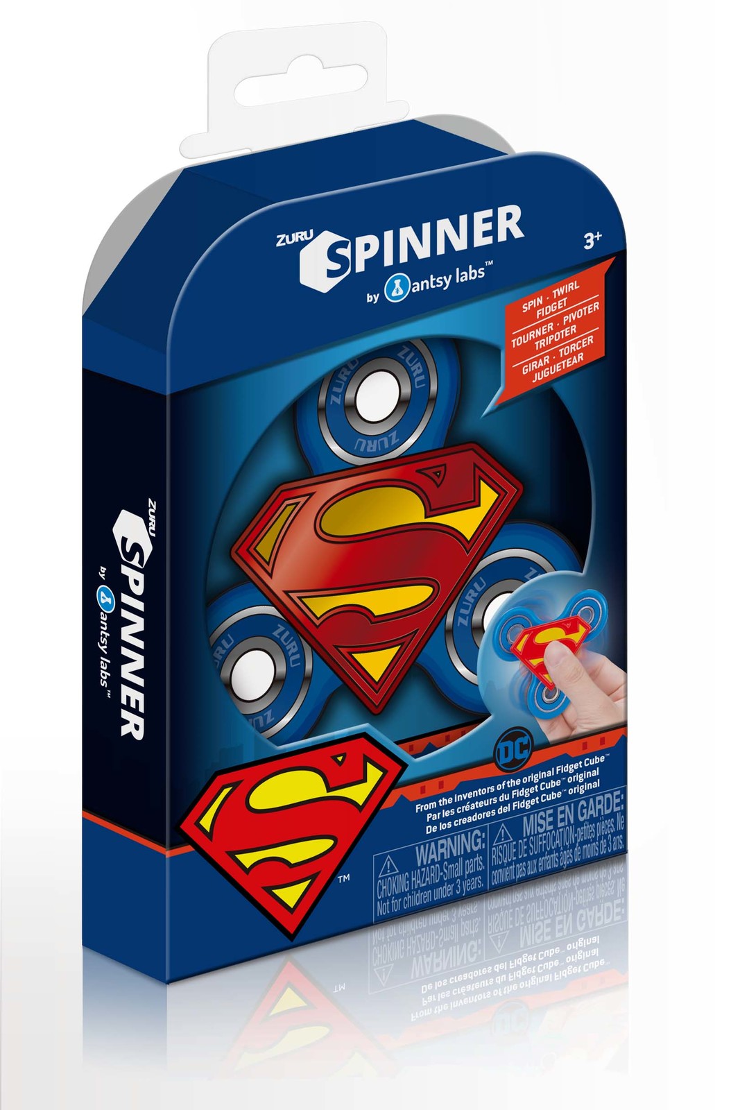Buy Zuru DC Comics Fidget Spinner (Superman) at Mighty Ape Australia