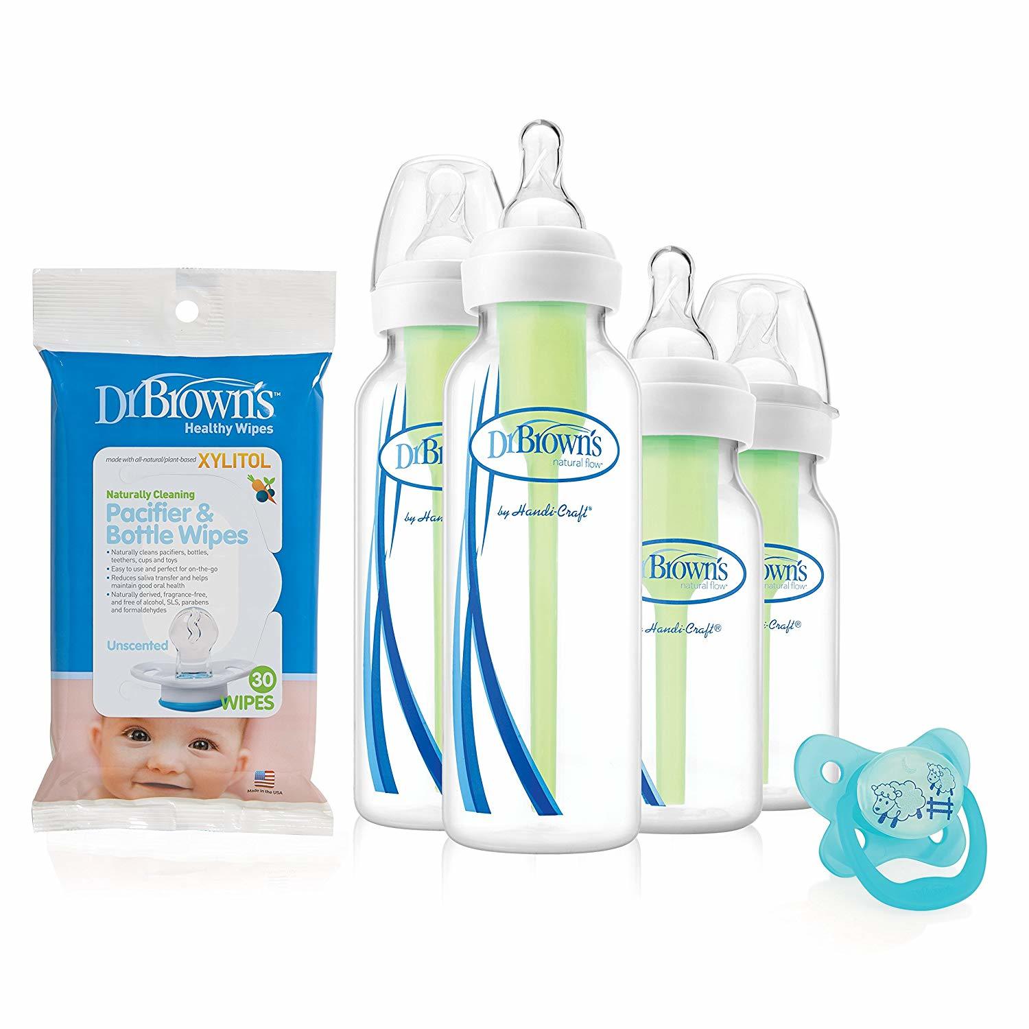 Buy Dr Brown's Options Narrow Feeding & Pacifier Gift Set at Mighty Ape NZ