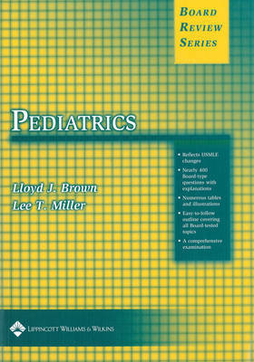 BRS Pediatrics by Lloyd J. Brown image