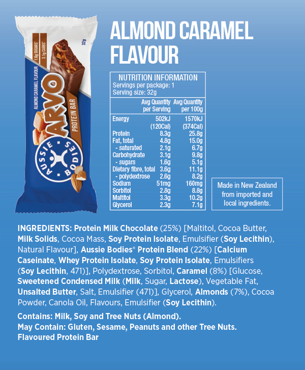 Buy Aussie Bodies Arvo Protein Bars at Mighty Ape NZ