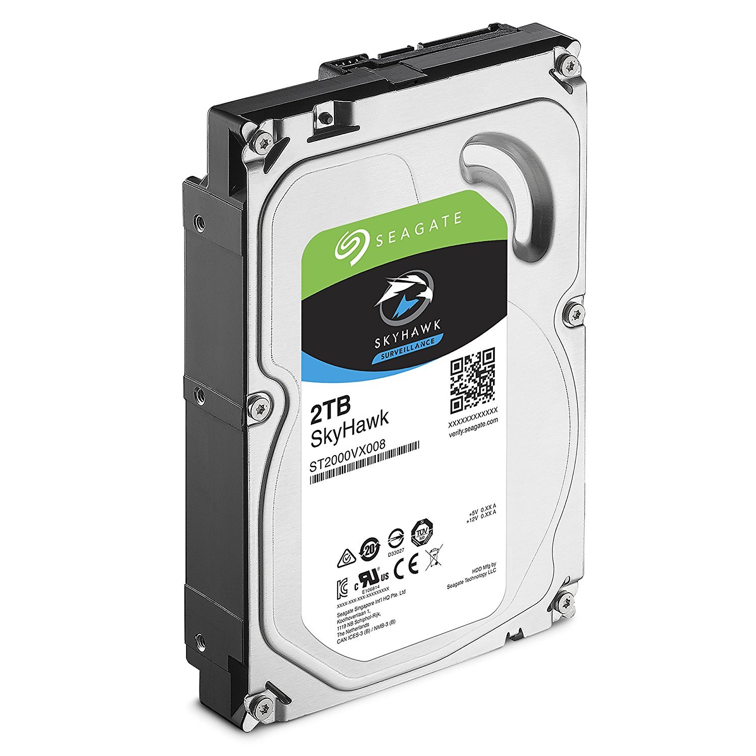 2TB Seagate SkyHawk Surveillance SATA 6Gb/s 64Mb Cache 3.5" Internal Hard Drive image