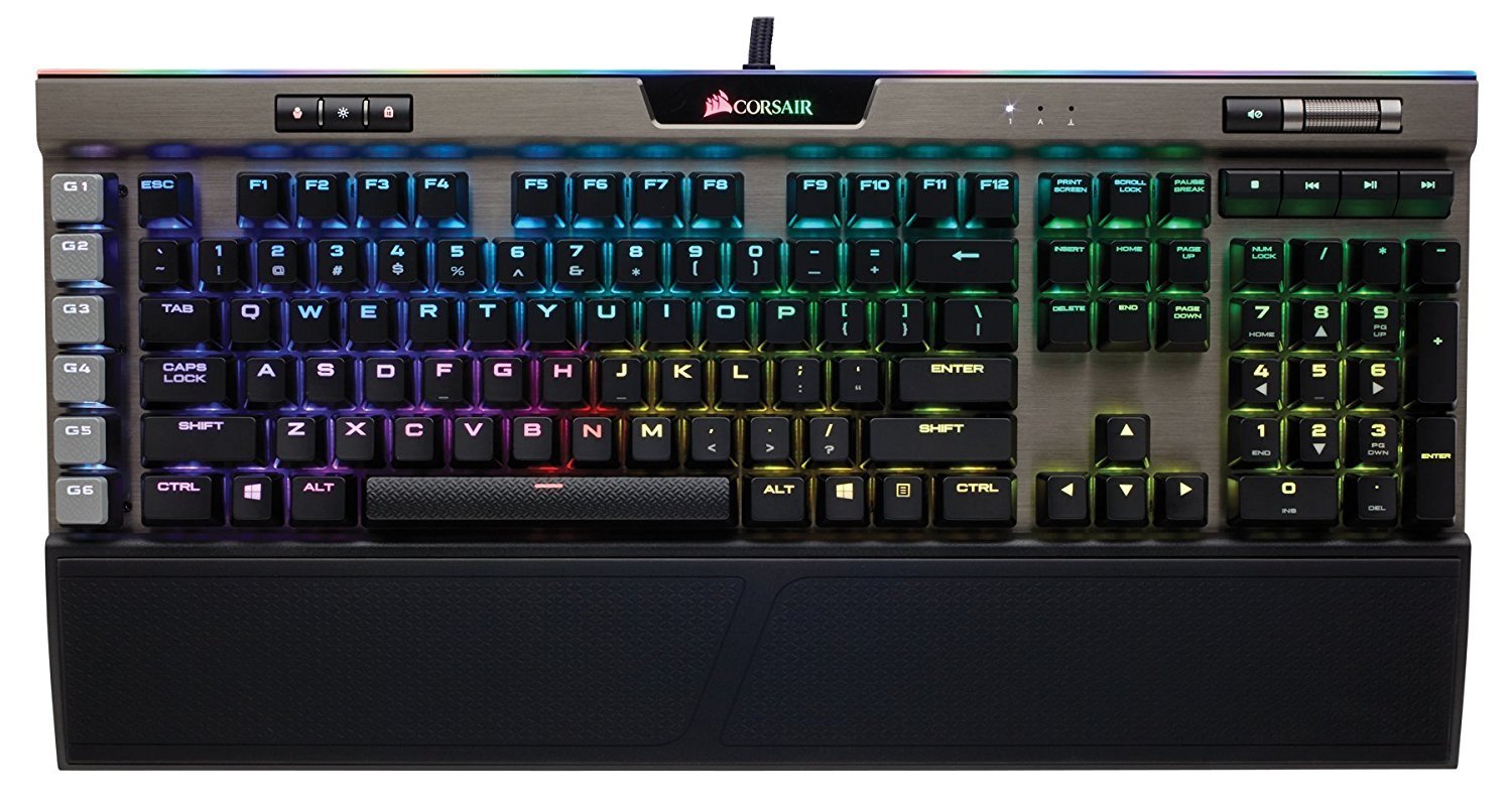 Corsair K95 RGB Platinum Gaming Keyboard (Cherry MX Speed) - Gunmetal for PC Games image