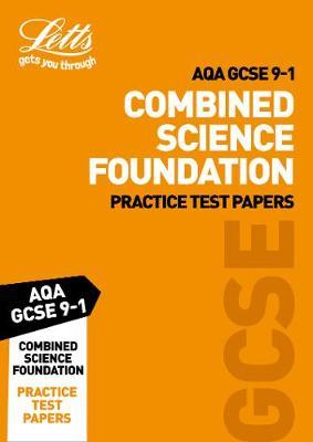 AQA GCSE 9-1 Combined Science Foundation Practice Test Papers by Letts GCSE image
