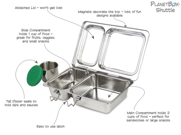 PlanetBox - Shuttle Bento Lunchbox