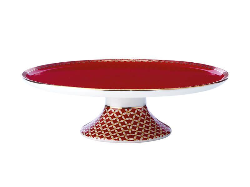 Maxwell & Williams Teas & C's: Classic Footed Cake Stand - Cherry Red image