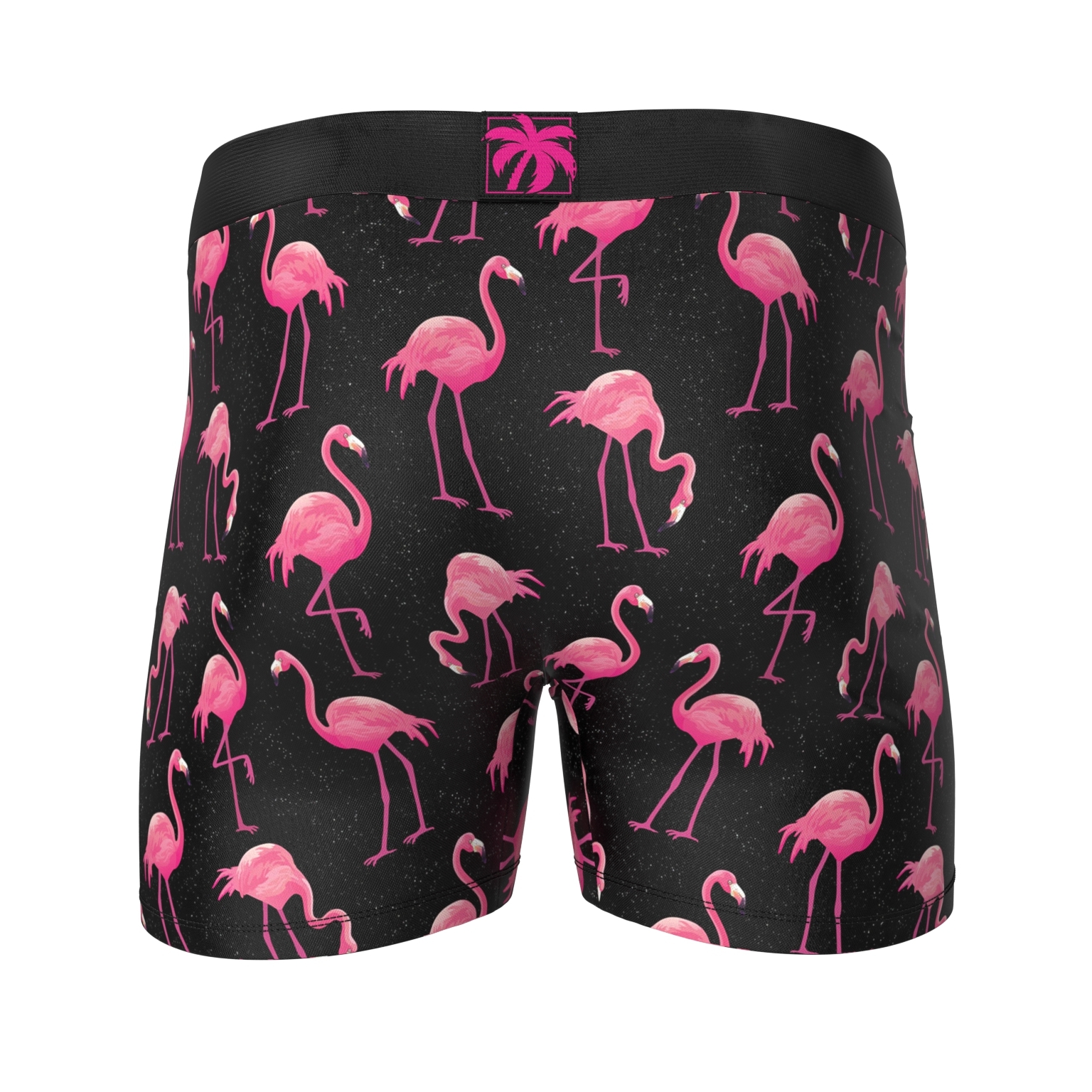 Crazy Boxer: Flamingos Noir Boxers - Medium image