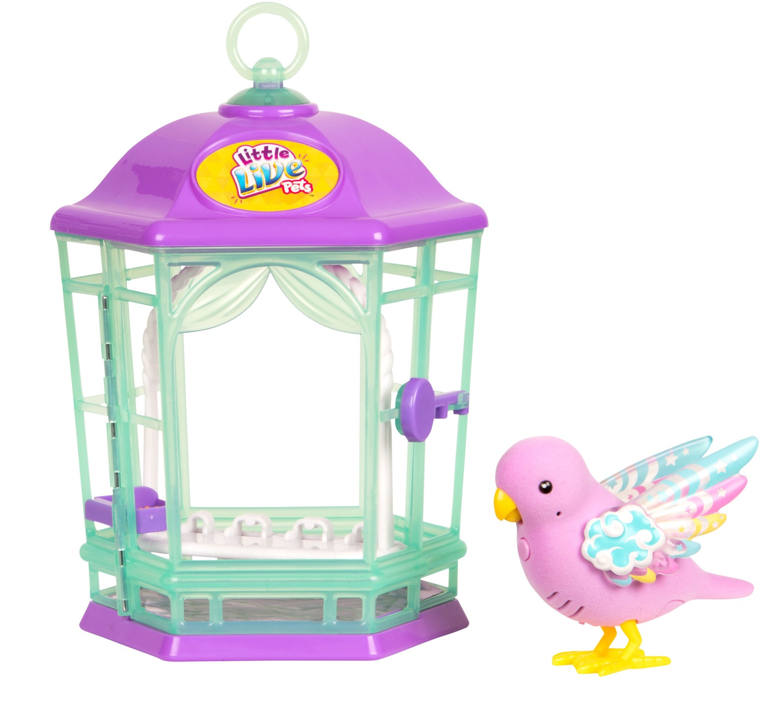 Little Live Pets: Light-Up Bird Cage - Rainbow Glow image