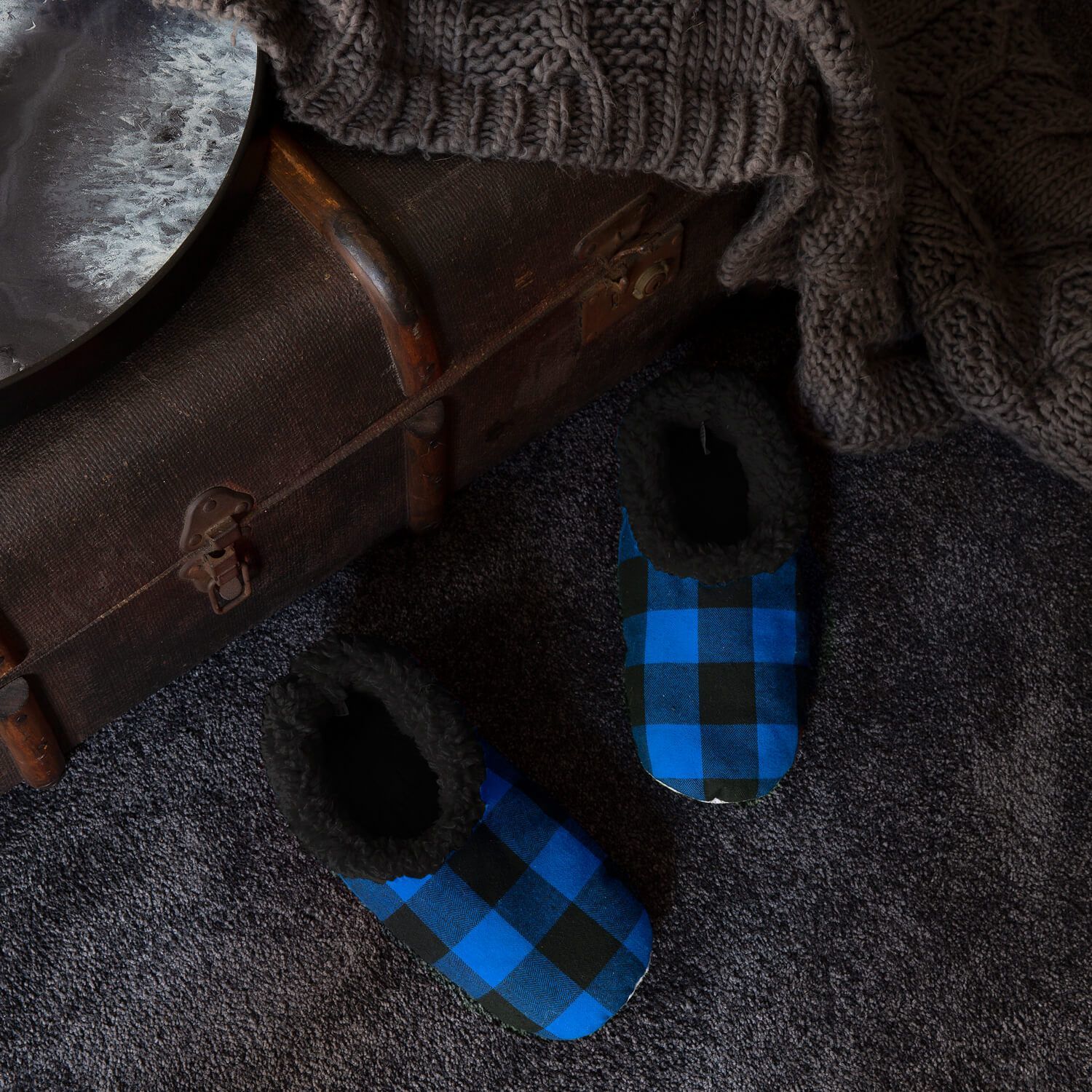 Slumbies Blue/Black Plaid image