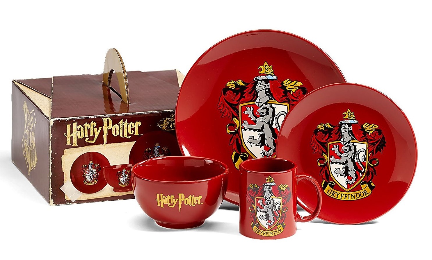 Harry Potter Gryffindor 4 Piece Dinner Set at Mighty Ape Australia