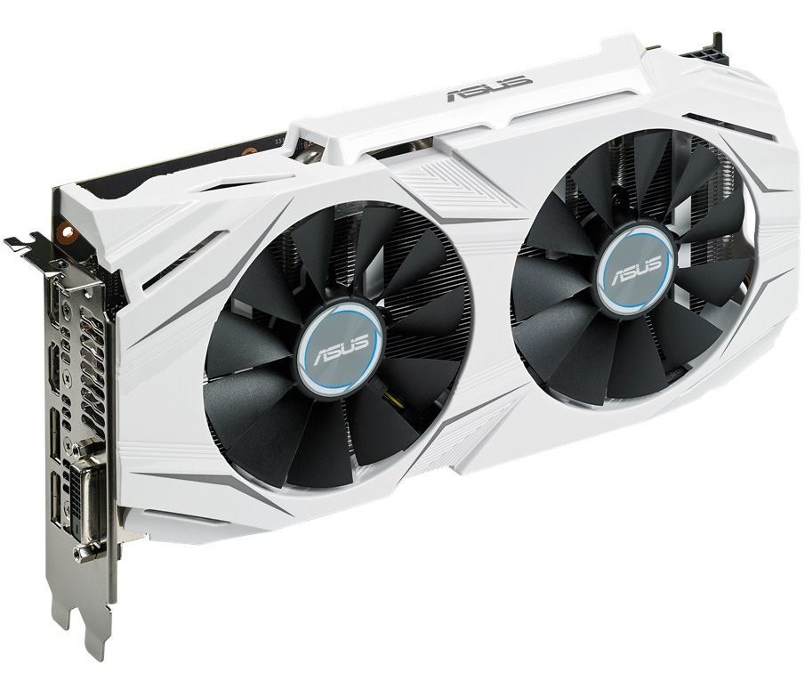 ASUS DUAL-GTX1060-O3G Dual Fan GTX1060 3GB Overclocked GDDR5 - White image