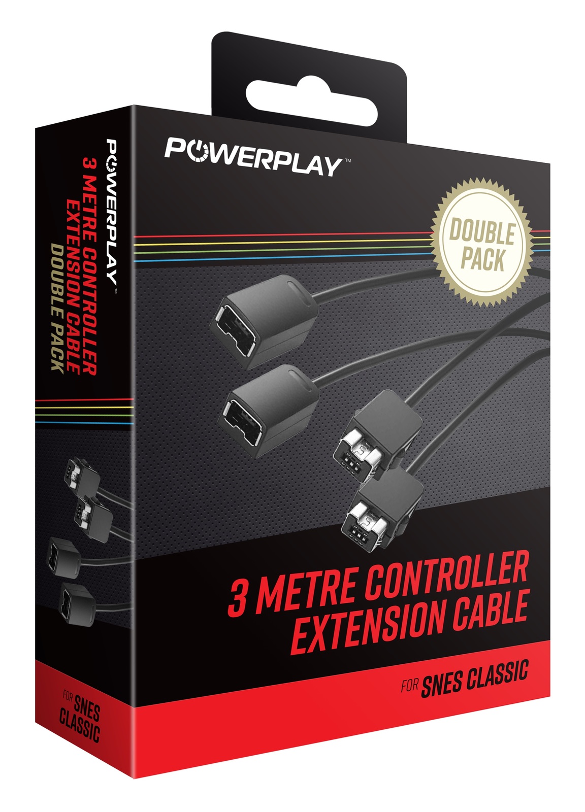 PowerPlay SNES 3M Extension Cable (Double Pack) for image