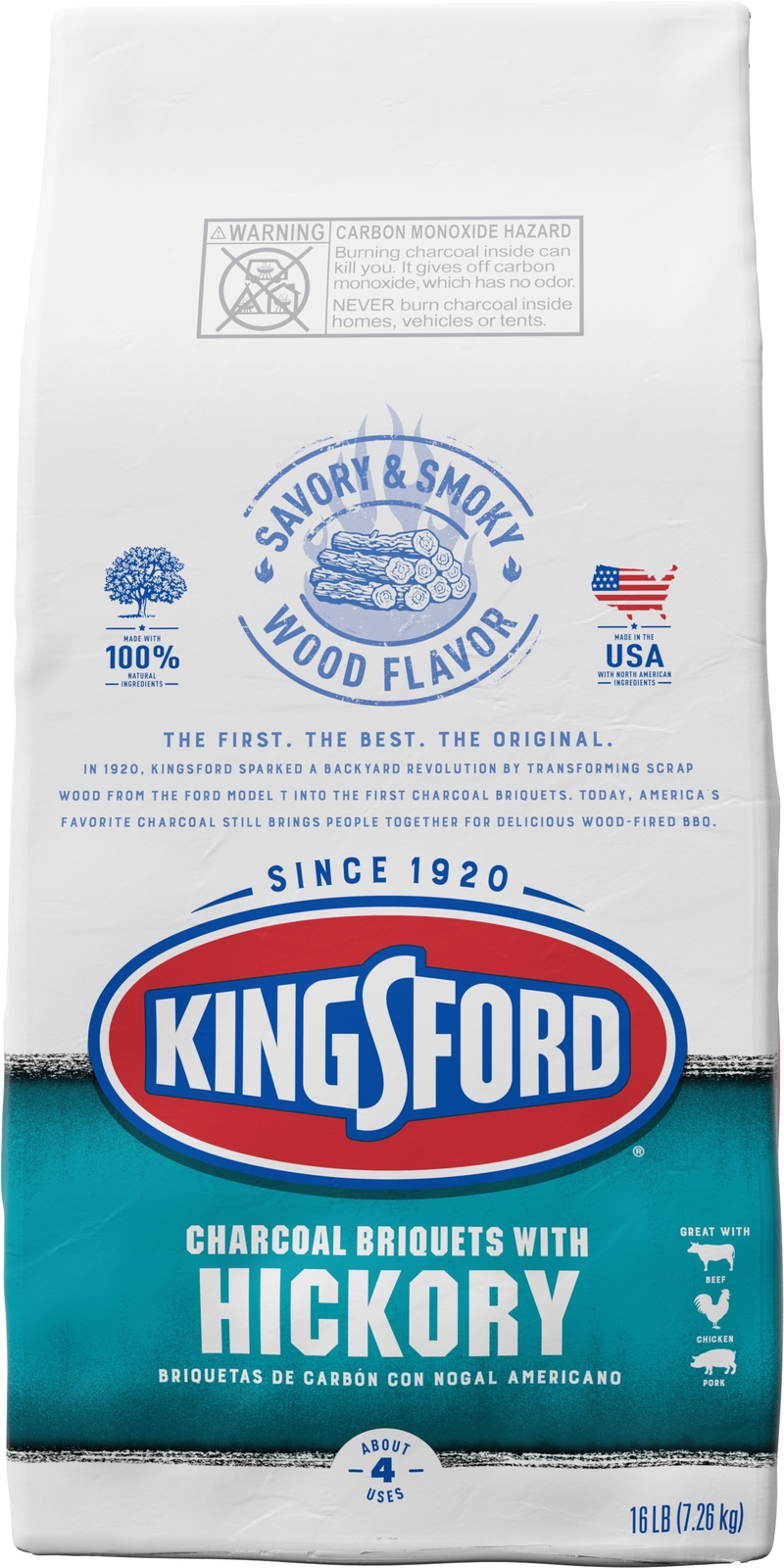 Kingsford *Hickory* Charcoal Briquettes (7.26KG) image