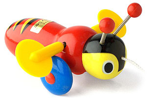 Buzzy Bee Pull Along Wooden Toy image
