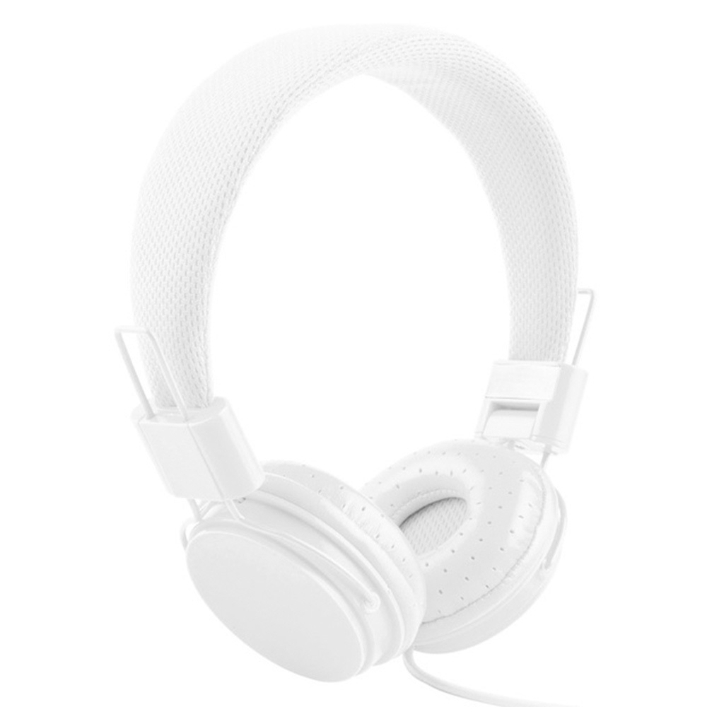 Music On-Ear Earphones with Microphone - White image