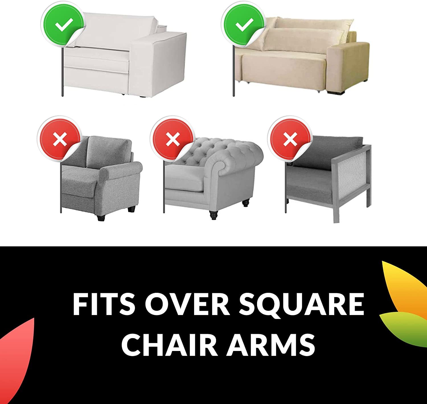 Sofa Arm Tray Table with Pocket Organizers Black at Mighty Ape NZ