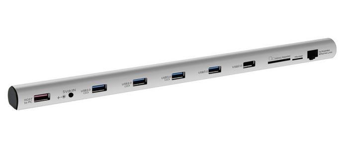 MBeat - M-SLEEK Docking station for Notebook and Macbook - Aluminium Silver image
