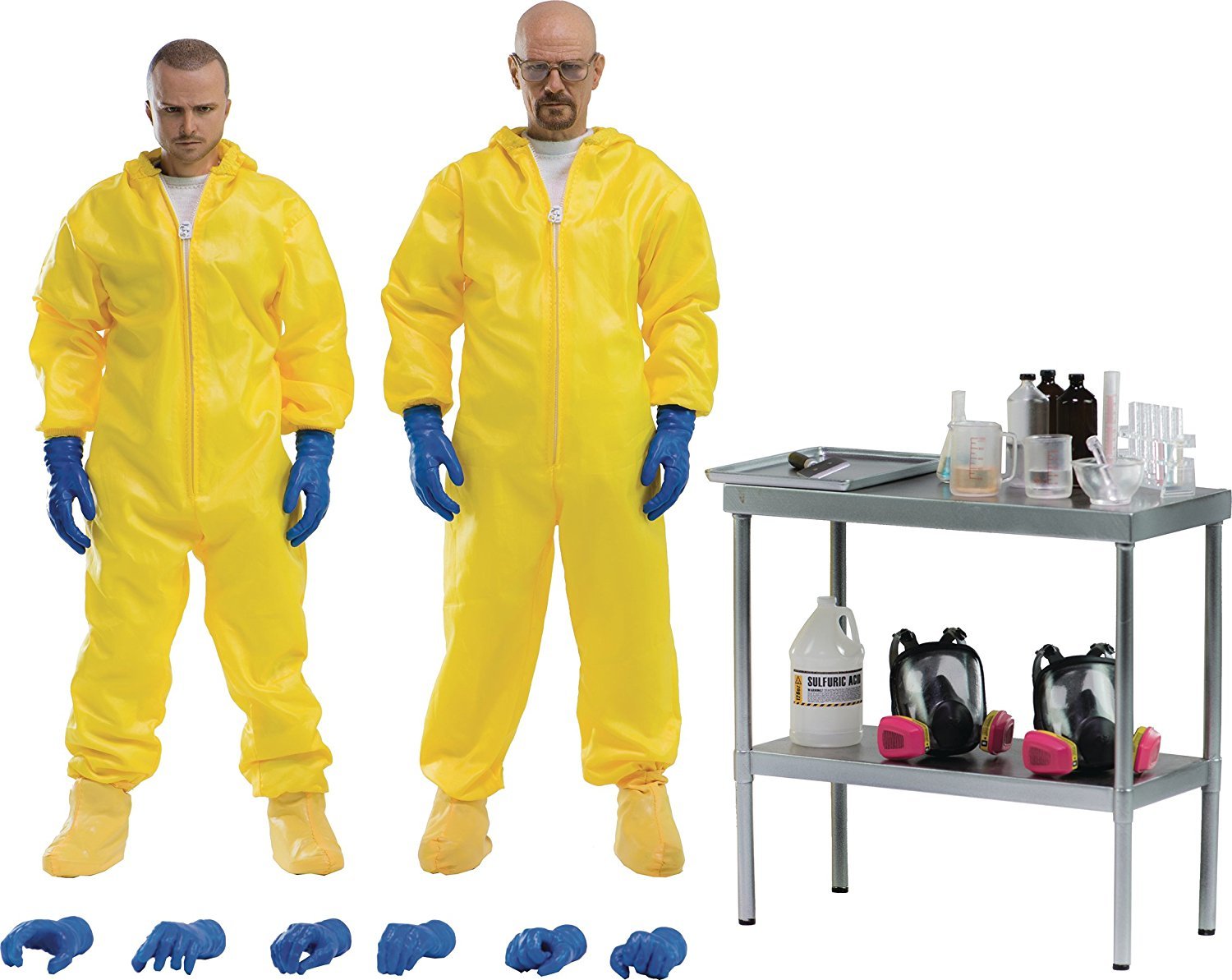 Breaking Bad: Heisenberg & Jesse Hazmat Suit 12" Action Figure Combo