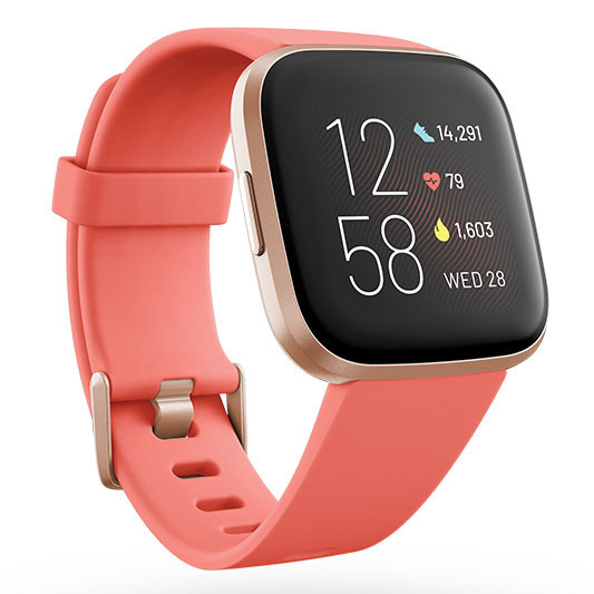 Fitbit Versa 2 Health & Fitness Smartwatch - Blossom/Copper Rose