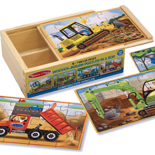 Melissa & Doug: Construction - Puzzles in a Box image