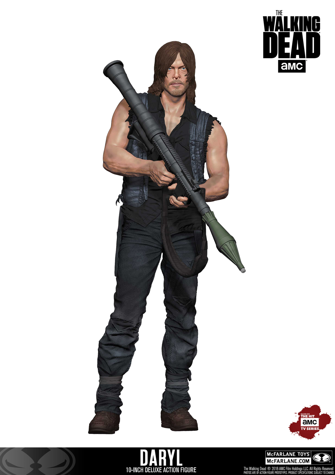 The Walking Dead: Daryl Dixon (Rocket Launcher) - 10" Deluxe Figure