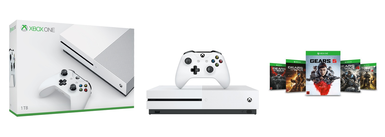 Xbox One S 1TB Gears of War 5 Console Bundle for Xbox One image