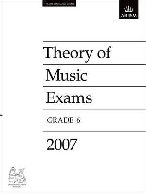 Theory of Music Exams: 2007: Grade 6 image