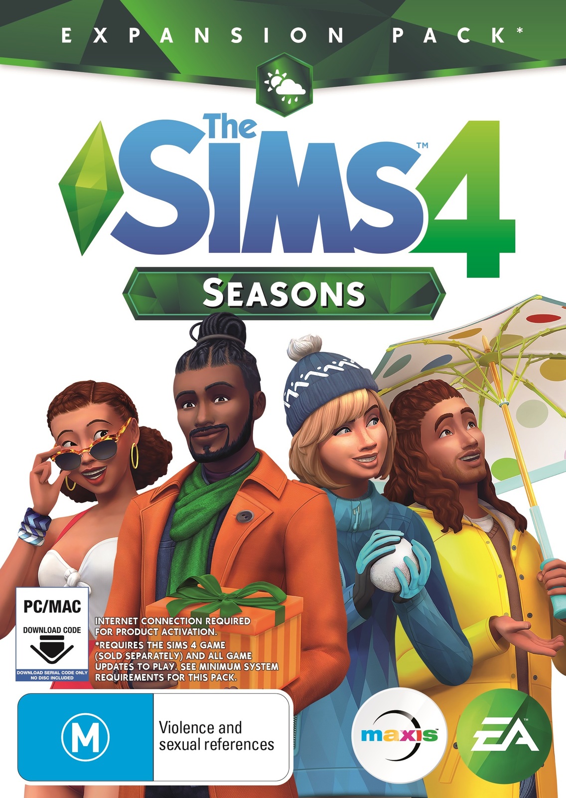 The Sims 4: Seasons (code in box) for PC image