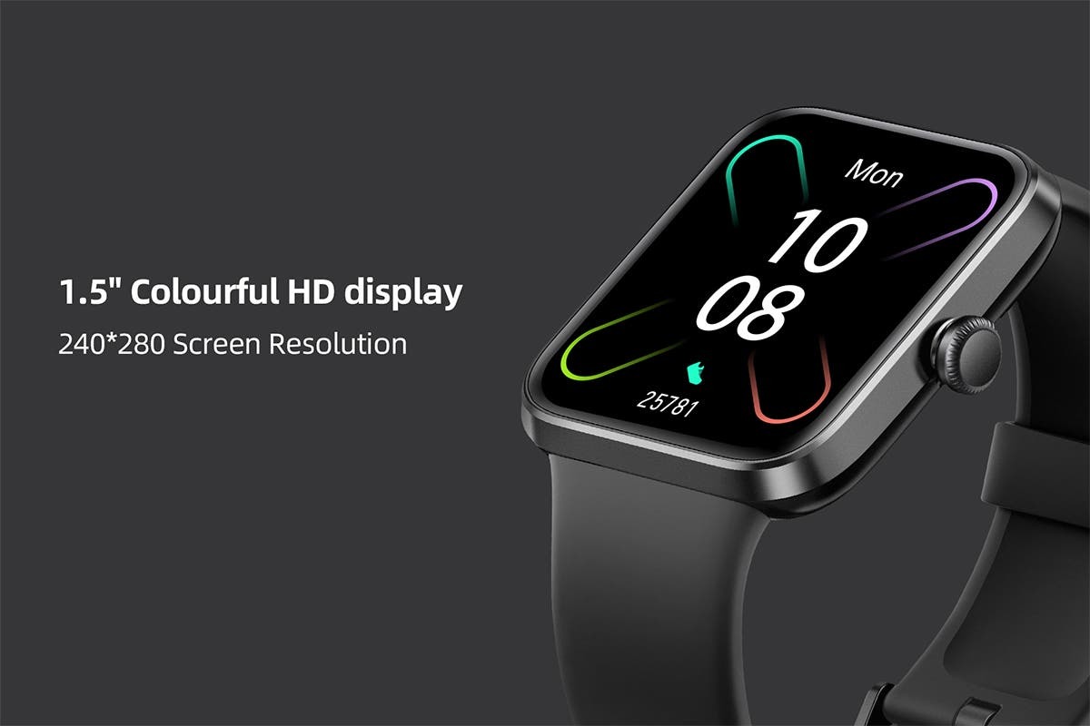 Kogan Active+ Mini Smart Watch Black at Mighty Ape NZ