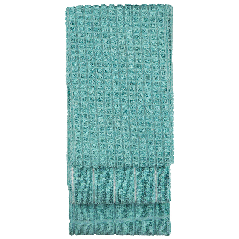 Bambury Microfibre 3 Piece Kitchen Towel Set (Duck Egg)