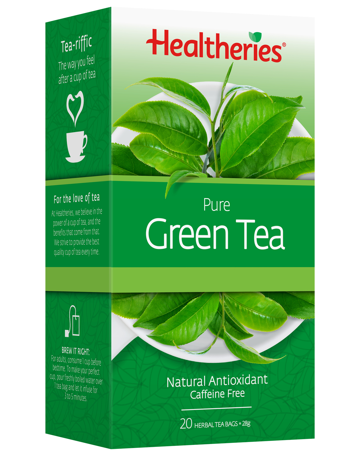 Healtheries Pure Green Tea (Pack of 20)