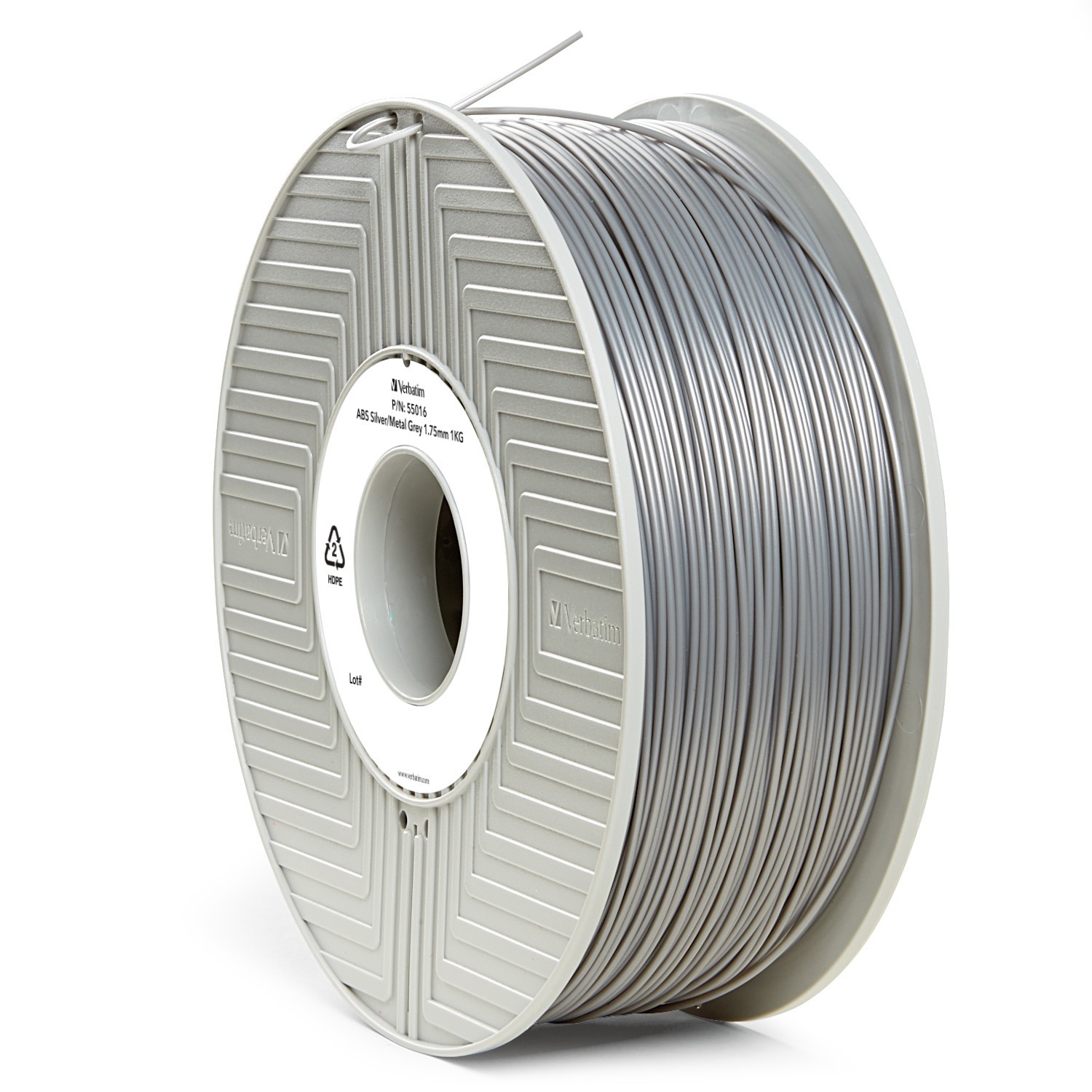 Verbatim 3D Printer ABS 1.75mm Filament - 1kg (Silver/Metal Grey) image