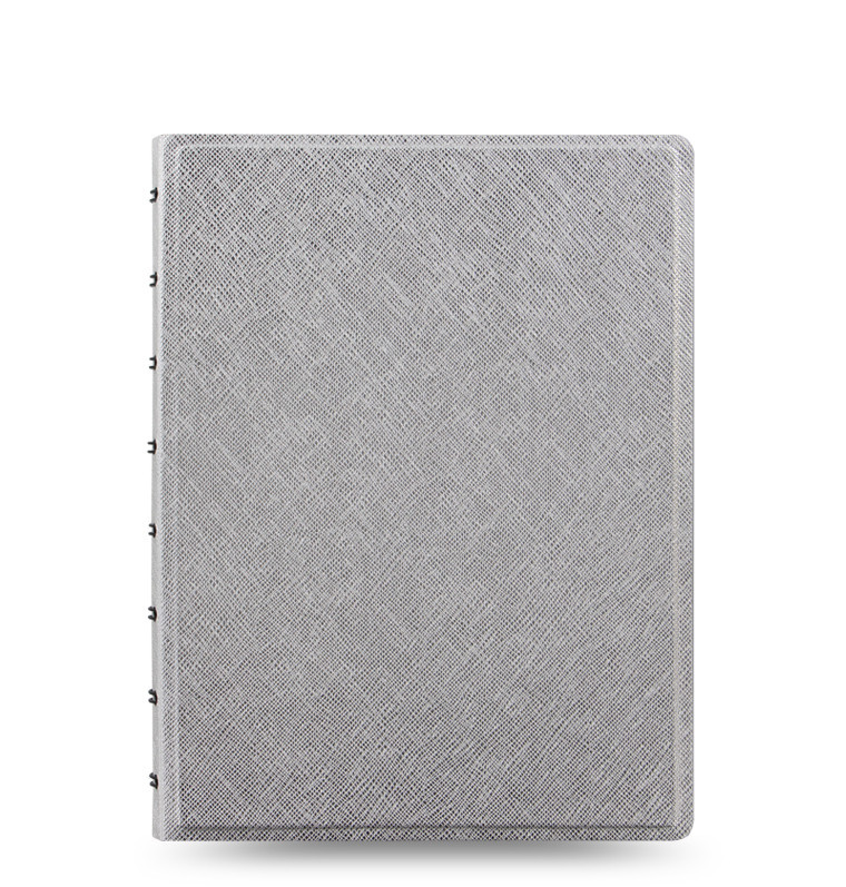 Filofax - A5 Saffiano Notebook - Metallic Silver image