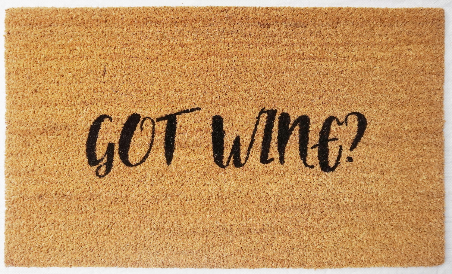 Natural Fibre Doormat - Got Wine?